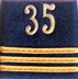 Bild von Hauptmann Schulterpatten 35 Schweizer Luftwaffe. Preis gilt für 1 Stück 